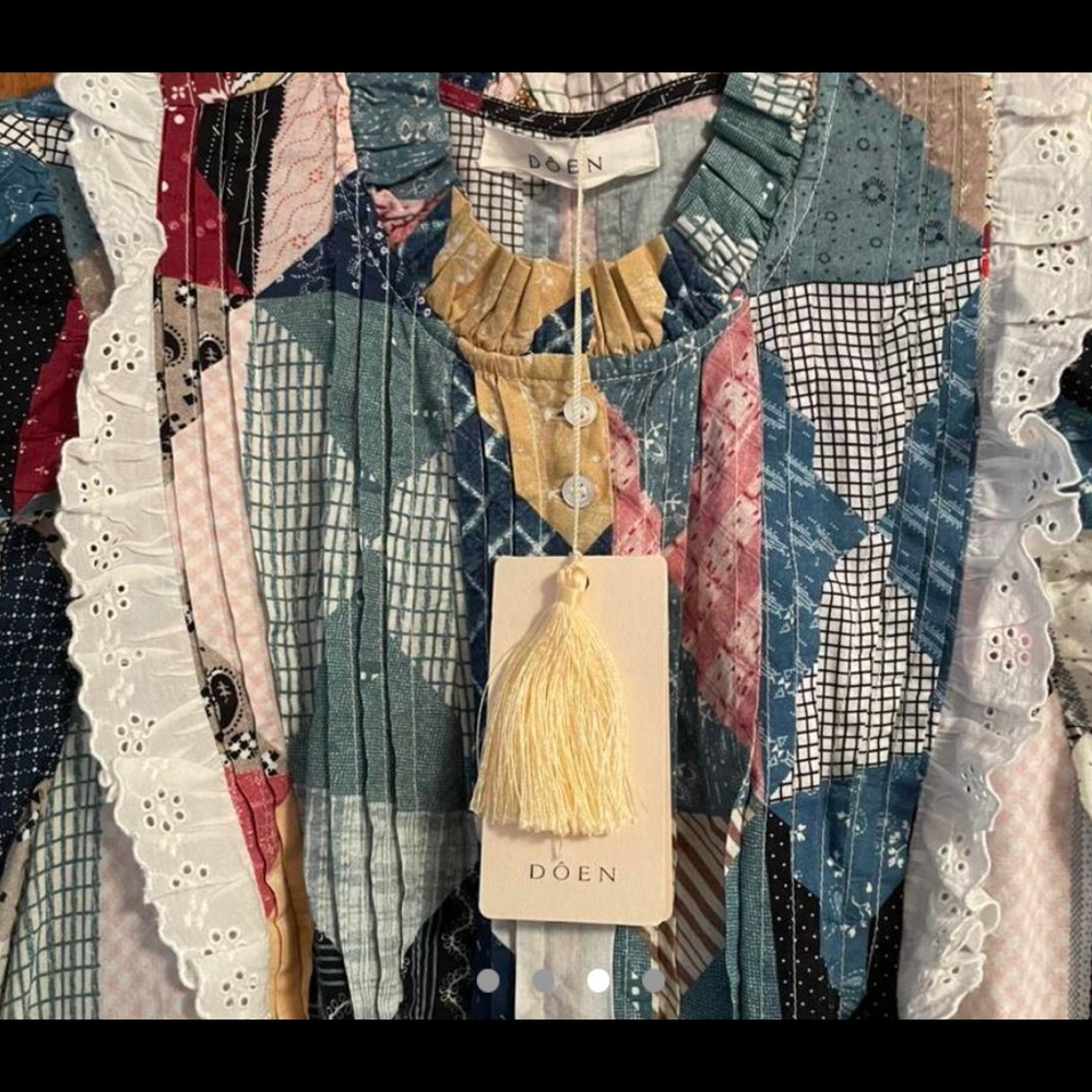 RARE Doen Darby Patchwork Dress - Picture 2 of 5